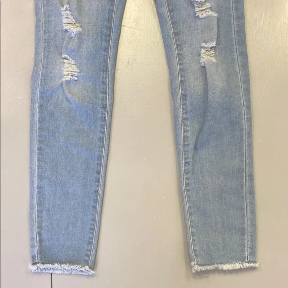 Levi’s Light Blue Distressed 720 High Rise Super Skinny Girls Jeans Size 8 - Picture 4 of 16